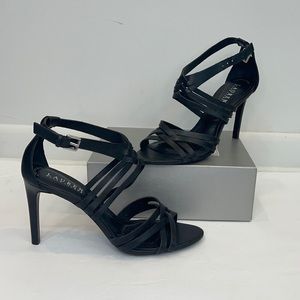 Ralph Lauren Braided Leather Heels 8.5